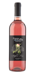 Pipers Creek Wine Bottle Stafford Rose